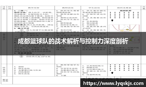 成都篮球队的战术解析与控制力深度剖析
